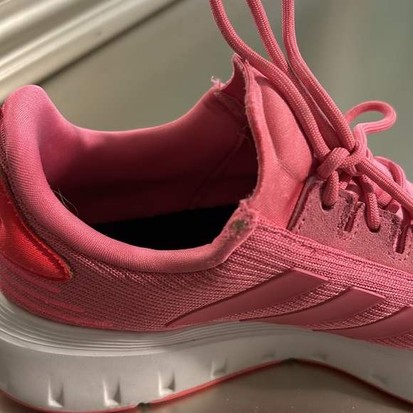 Adidas, hot pink and orange sneakers - Picture 5 of 10